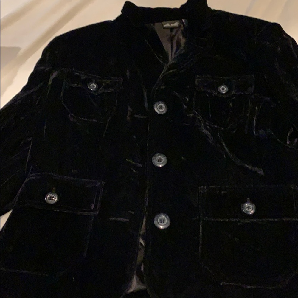 Black velvet jacket